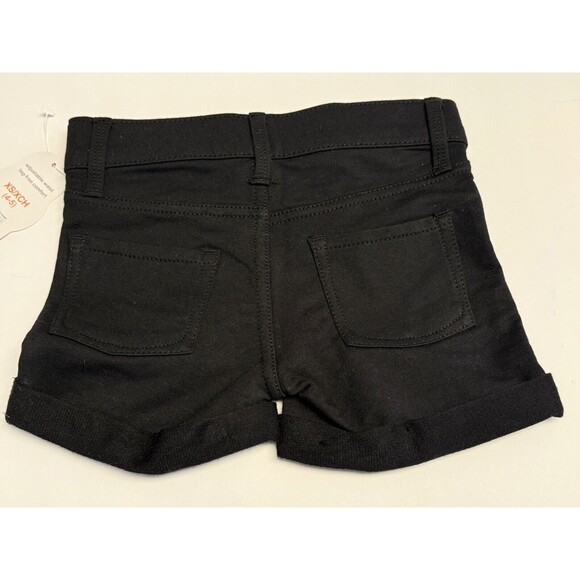 Wonder Nation French Girls Sz 4-5 Shorts Black  Pull On Adjustable Waist  New - Picture 2 of 6